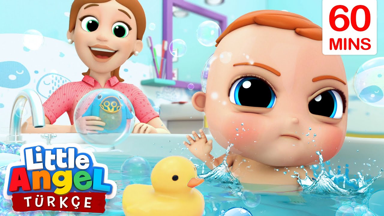 Önce Güzel Bir Duş Ardından Tatlı Bir Uyku | Can Bebek Öğretici Çocuk Şarkıları |Little Angel Türkçe