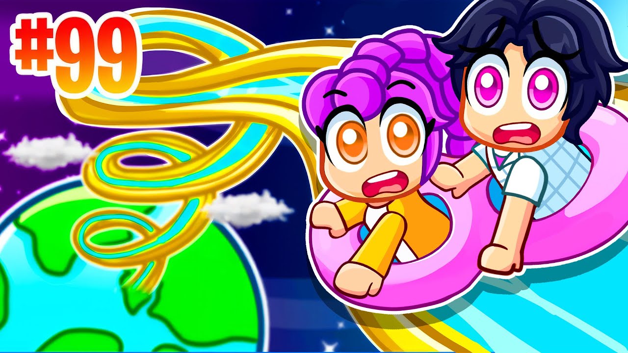 Rumi and Jinu Survive The TALLEST SLIDES in Roblox! | Kpop Demon Hunter