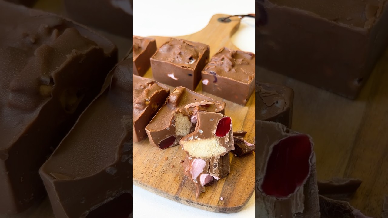 No-mix milk chocolate rocky road