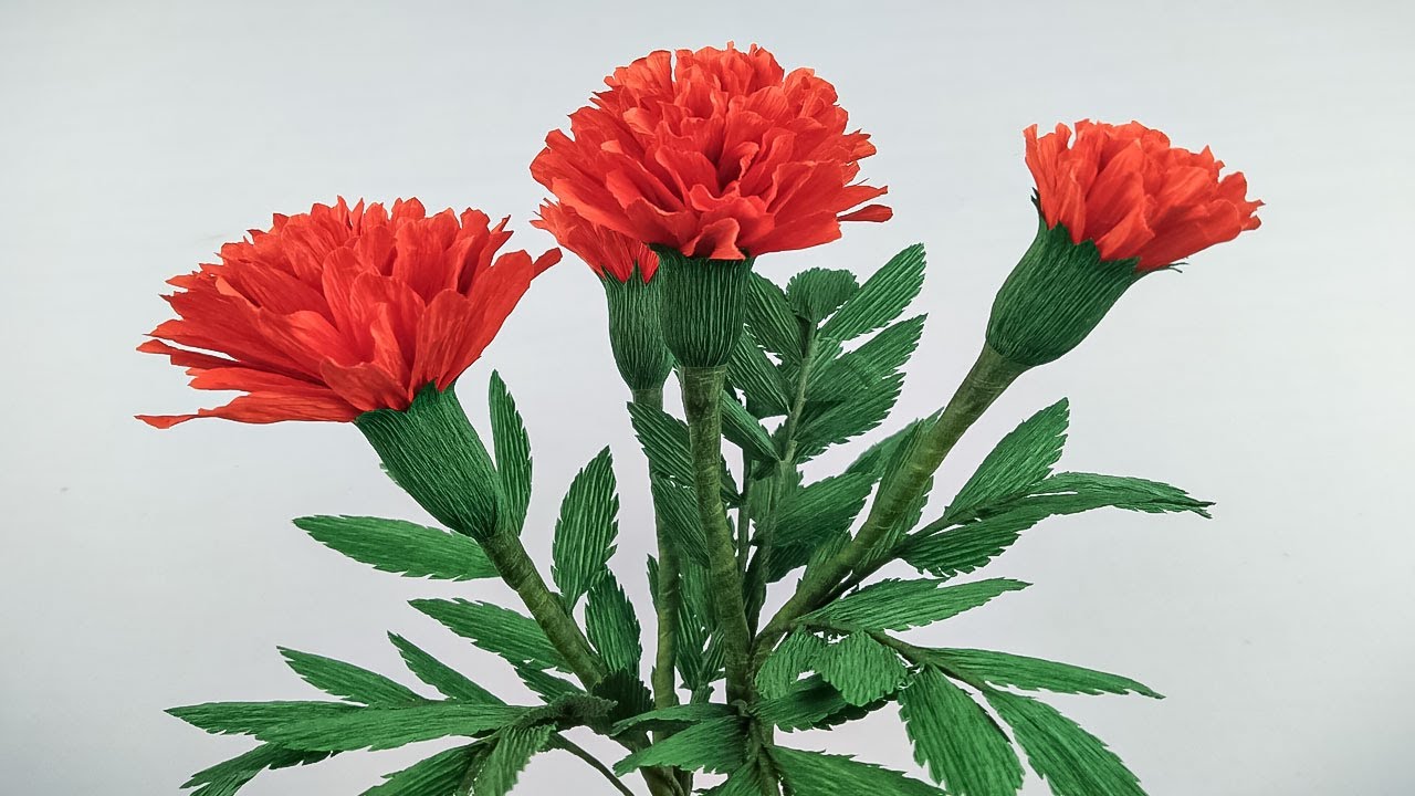 Crafting Marigolds 🌸  Easy Paper Flower Origami 🦋 DIY Paper Flowers Tutorial