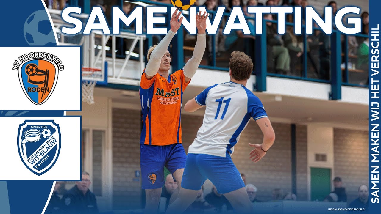 2E NEDERLAAG OP RIJ IN THRILLER TEGEN NOORDENVELD | Samenvatting KV Noordenveld 1 - Wit-Blauw 1