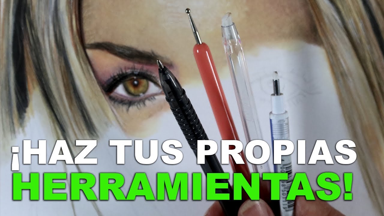 Cómo hacer MATERIALES de ARTE caseros para el DIBUJO HIPERREALISTA /con solo 1 BOLIGRAFO  MULTIUSO