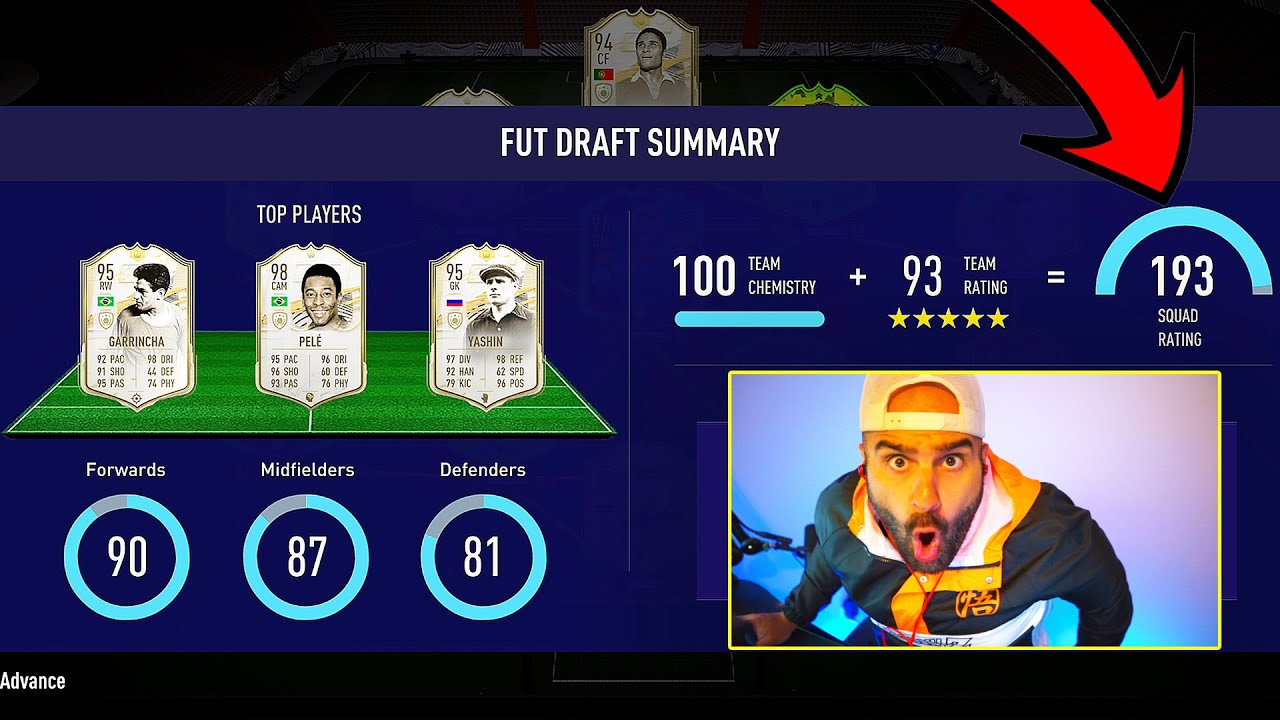 OMG INSANE DRAFT!! CLOSEST 194 WORLD RECORD EVER! FIFA 21 Ultimate Team Draft