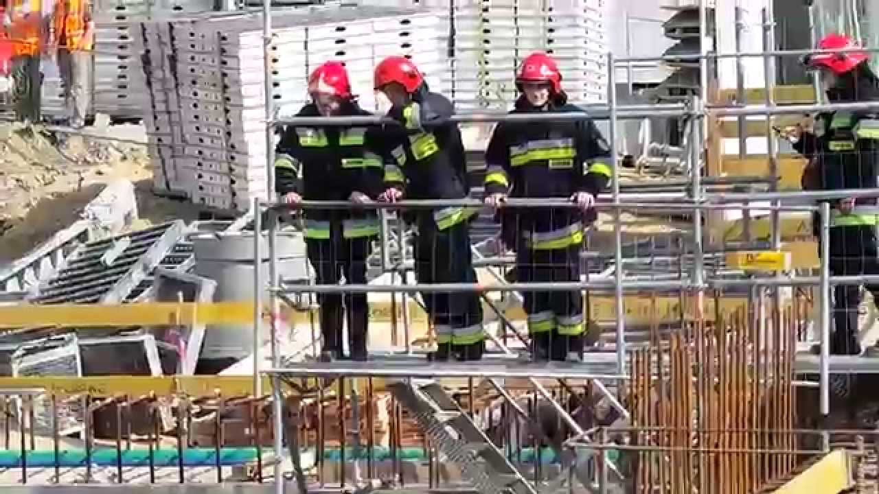 Wypadek na budowie stacji metro Powisle.