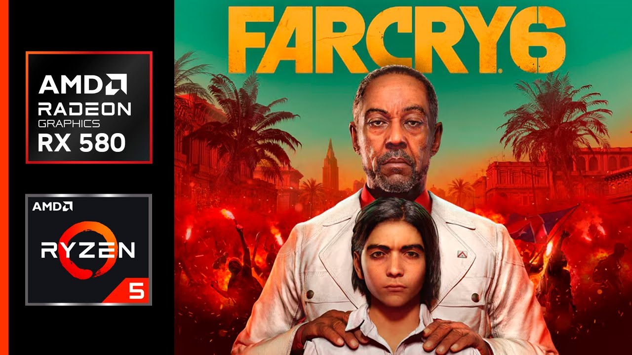 Farcry 6 - FPS Test - RX 580 | Ryzen 5 5500 | + 16 GB RAM