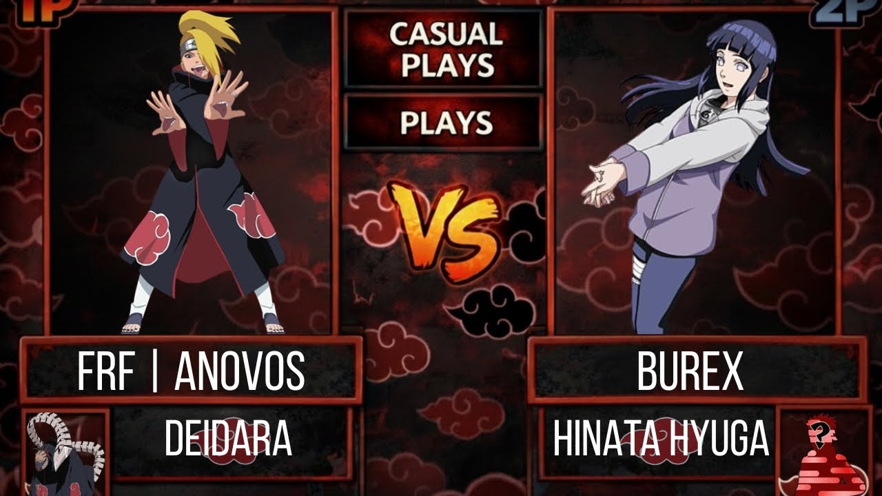 AKATSUKI ARENA UN6 ONLINE Deidara VS Hinata Hyuga  (Casual matchs) Alpha 3.3