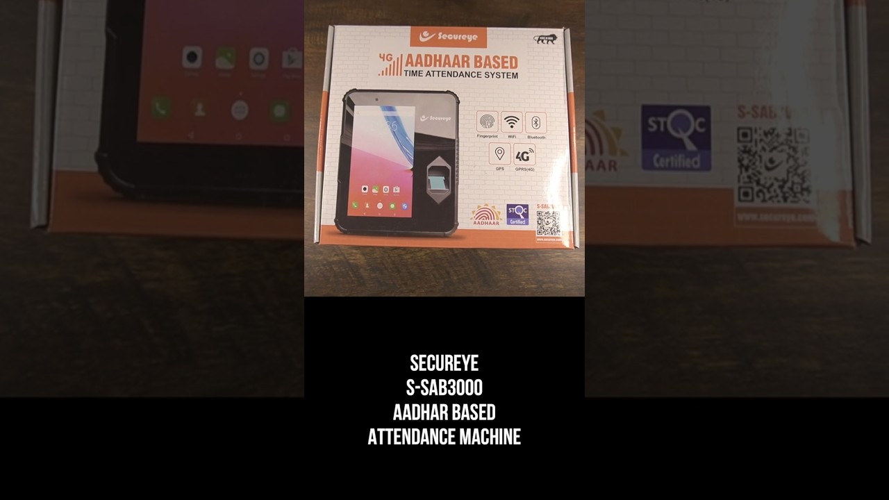 Secureye S-SAB3000 Aadhar Based Biometric Attendance Machine