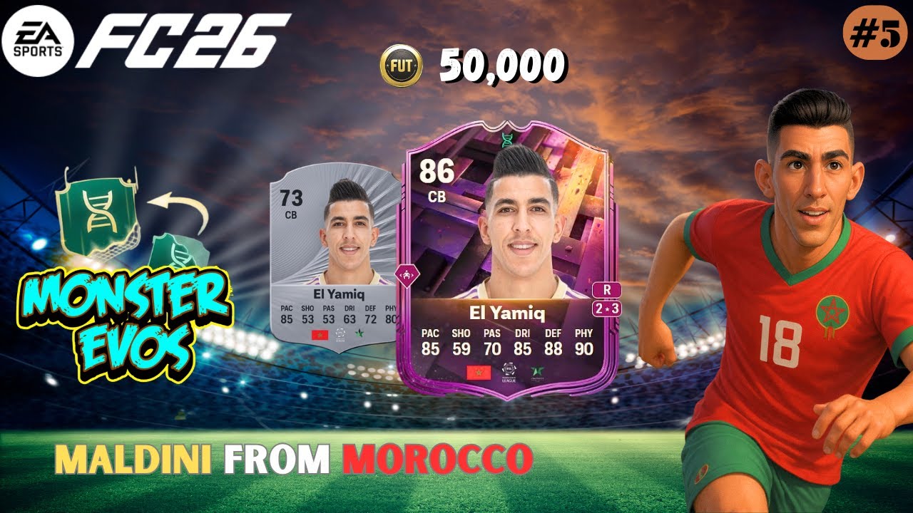 86 EL YAMIQ KEEP GOOD KOMPANY PLAYER REVIEW | BEST CB | FC 26 Ultimate Team Monster Evolutions #5