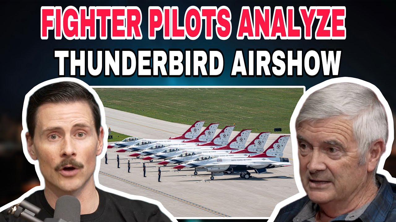 REAL Fighter Pilots React to INSANE F-16 Thunderbird Airshow!