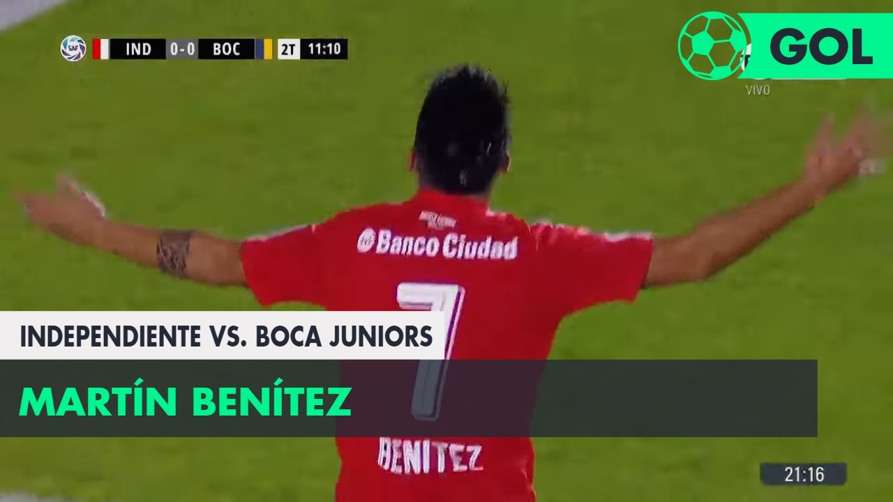 Martín Benítez (1-0) Independiente vs Boca Juniors | Fecha 23 - Superliga Argentina 2017/2018