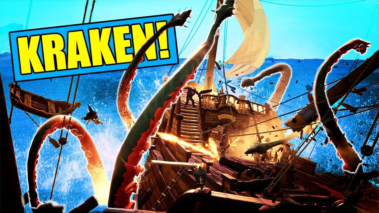 Sinking the Enemy... WITH THE KRAKEN!? [Sea of Thieves]