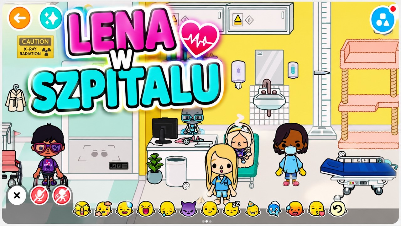O nie Lena w szpitalu!🏩🏥🚑 w toca boca😱