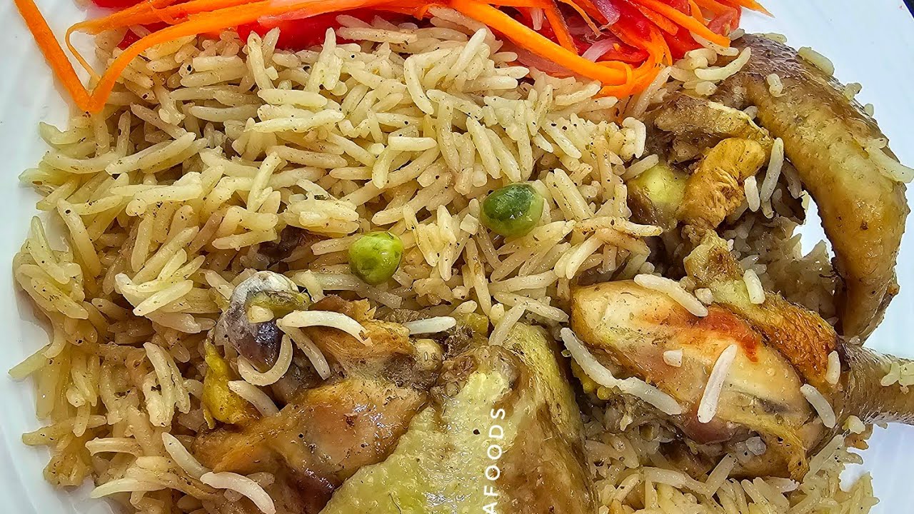 Pilau Kuku| Pilau Nyeupe| Pilau ya kuku kienyeji| Tanzanian Pilau. Taaamu sana