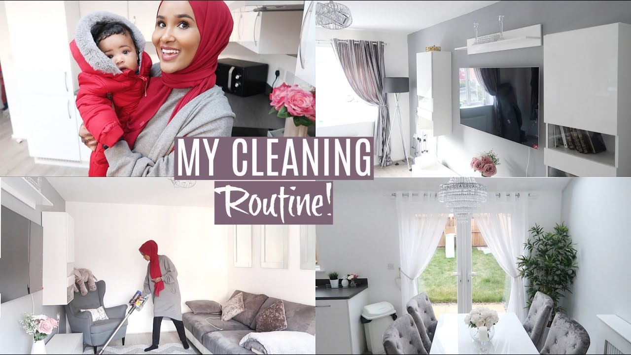 CHATTY SPEED CLEAN WITH A BABY+ LIVING ROOM TOUR!| Zeinah Nur