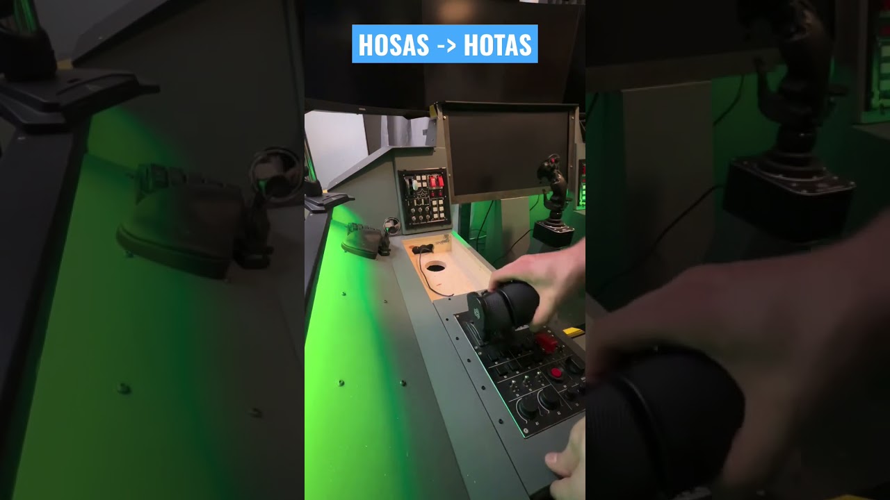 HOSAS to HOTAS Simpit Conversion #shorts #gaming #flightsimulator