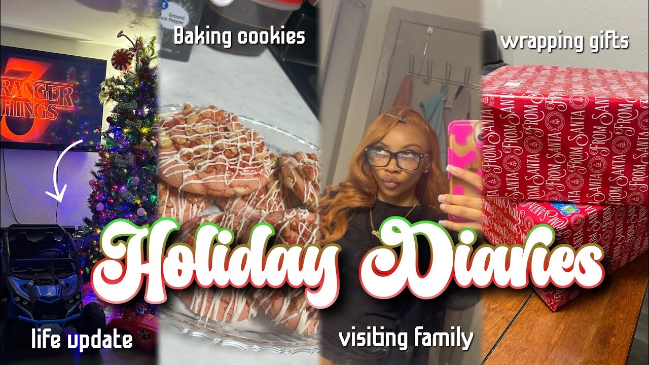 SPEND THE HOLIDAYS WITH ME ☆ | wrapping gifts, visiting family, grwm, baking cookies, life update