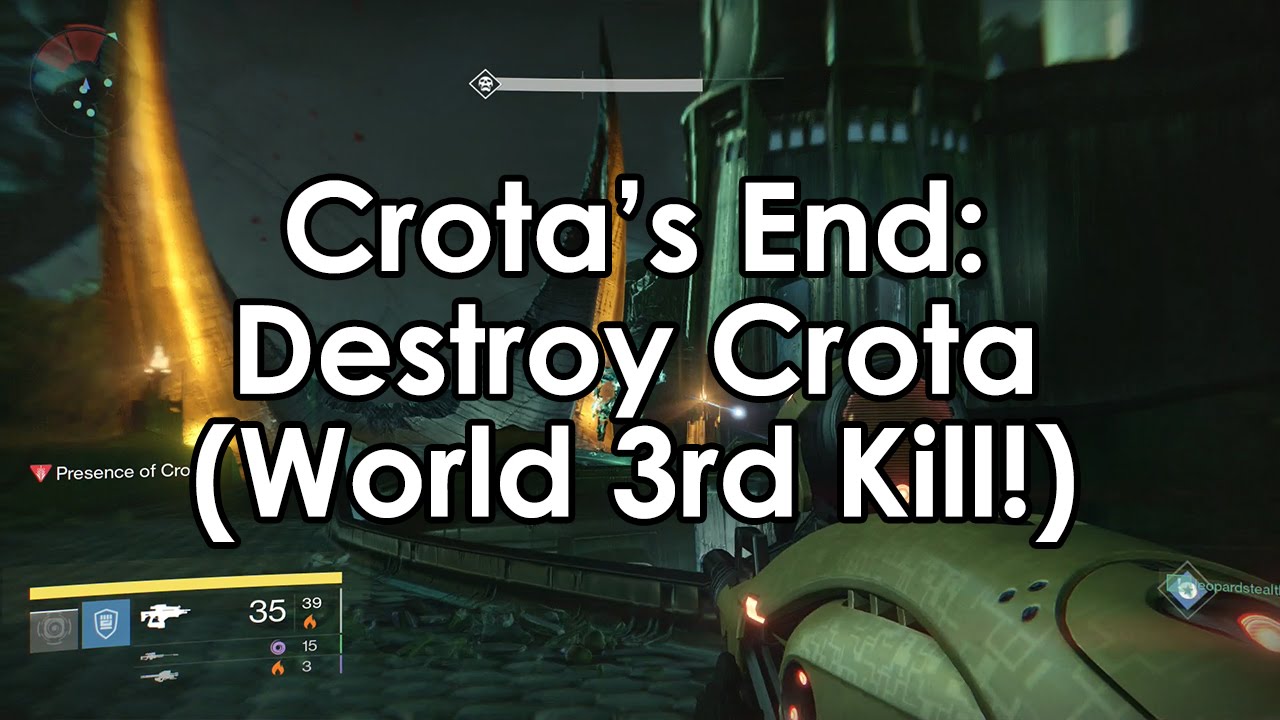 Destiny The Dark Below: Crota's End - World 3rd Crota Kill! Destroy Ir Yut and Crota