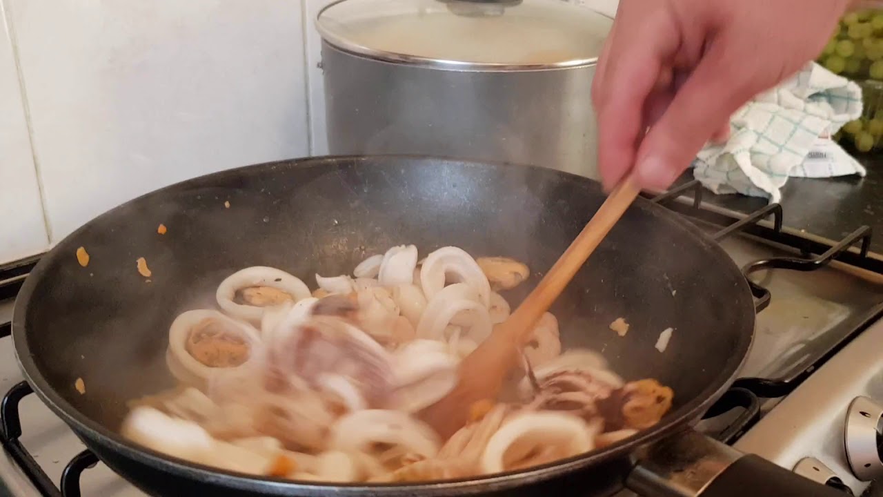 Fructe de mare la tigaie -gata in 20 de minute