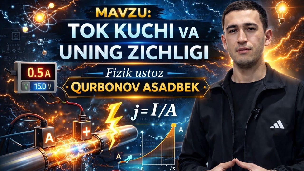 Elektrostatika. 5-mavzu: Tok kuchi va zichligi.