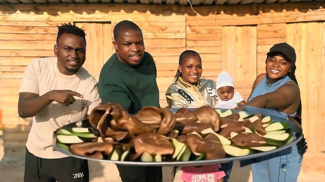 Cooking A Whole JONGWE  with special visitors Tytie & Family - Cooking with Kalonga family 