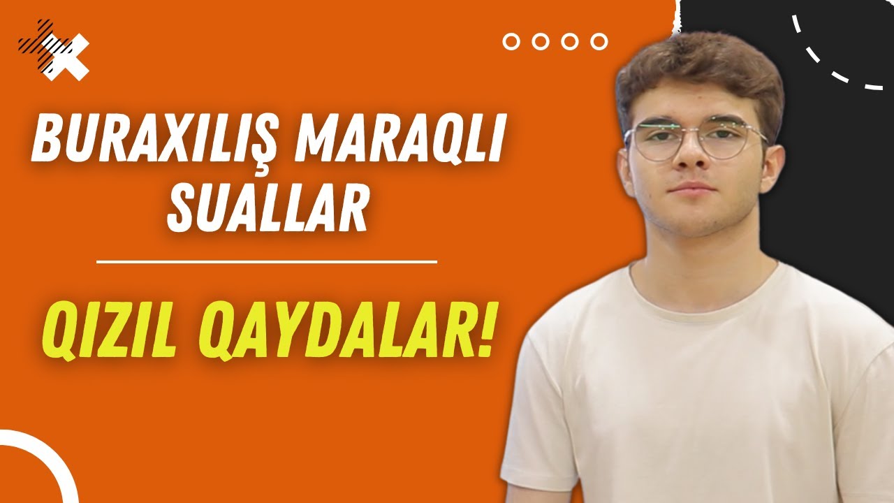 ✅️👉❗️Buraxılış Maraqlı Suallar Qızıl qaydalar Oruc və Nicat müəllimin təqdimatında #buraxılış #blok