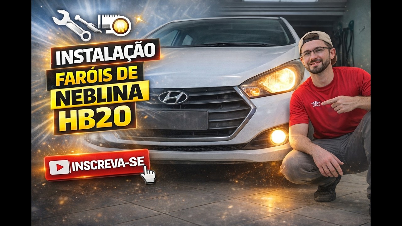 Instalação faróis de Neblina/Milha HB20