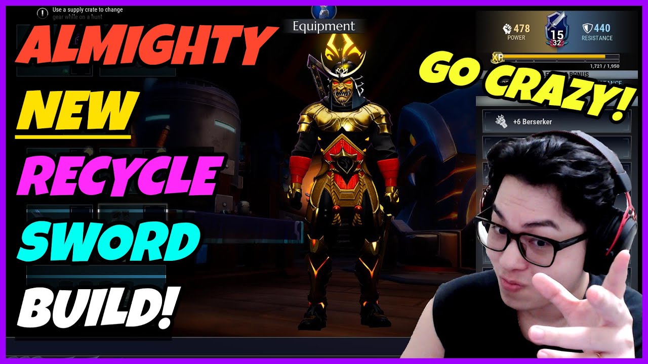 Dauntless - Almighty New Recycle Sword Build for End Game! - Patch 1.13.1.