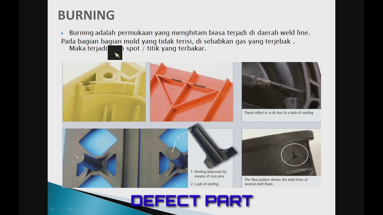 Cara setting Defect Injection Molding