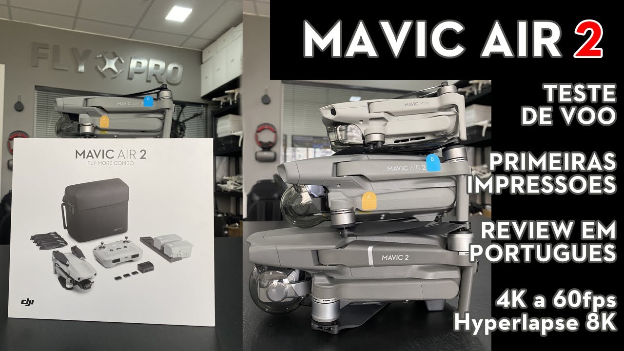 Mavic Air 2 - Review, primeiras impressões e teste de voo (Português)