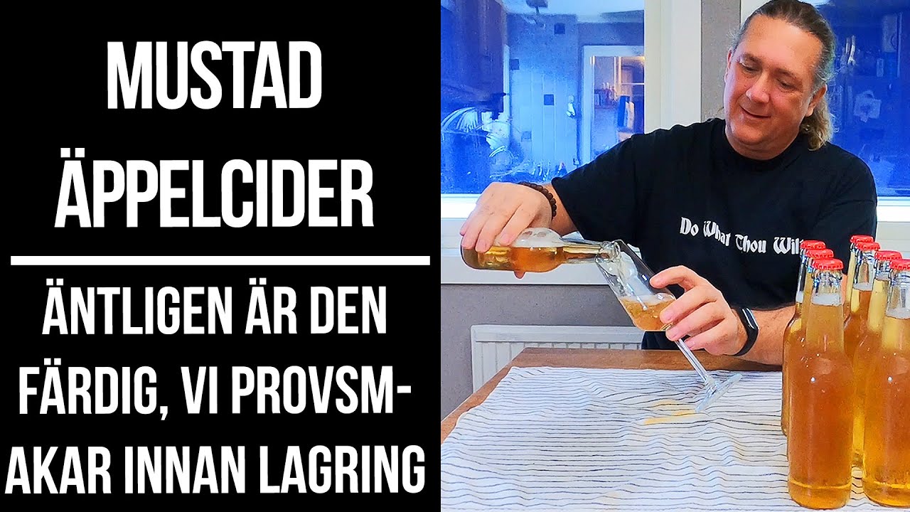 Egenmustad &auml;ppelcider - den &auml;r klar!