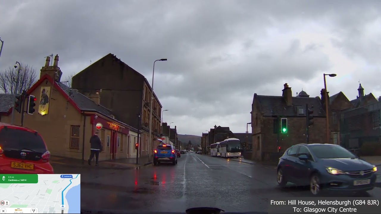Driving from Helensburgh To Glasgow City Centre