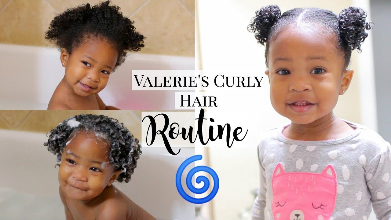 VALERIE'S CURLY HAIR ROUTINE | MOISTURIZING & DEFINED CURLY HAIR ROUTINE FOR TODDLERS!