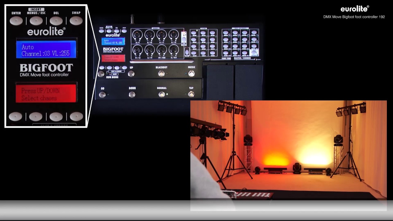 EUROLITE DMX Move Bigfoot foot controller 192 - TUTORIAL