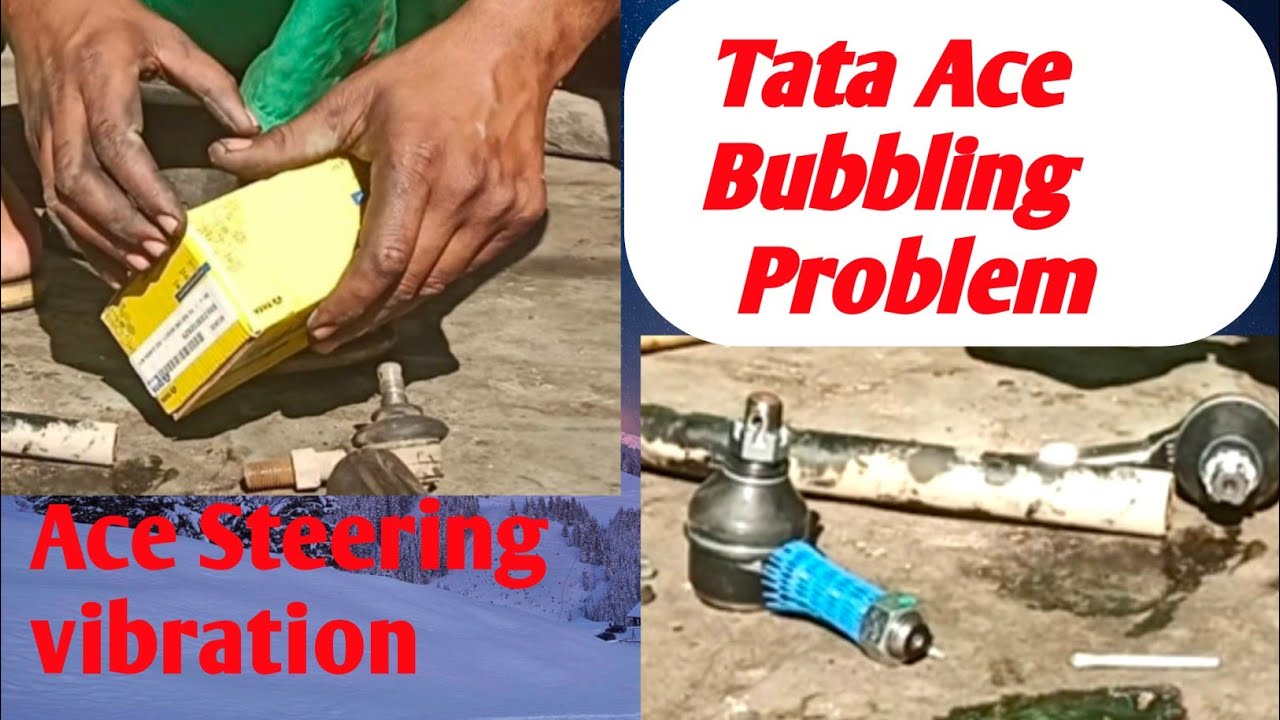 Tata Ace steering vibration problem // टाटा एस फ्रंट व्हील बबलिंग प्रॉब्लम सॉल्व