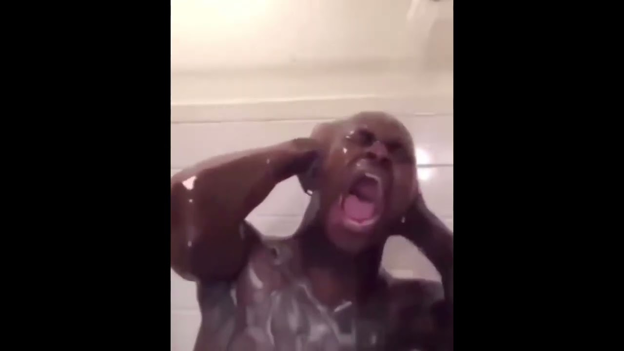 Guy crying in the shower meme