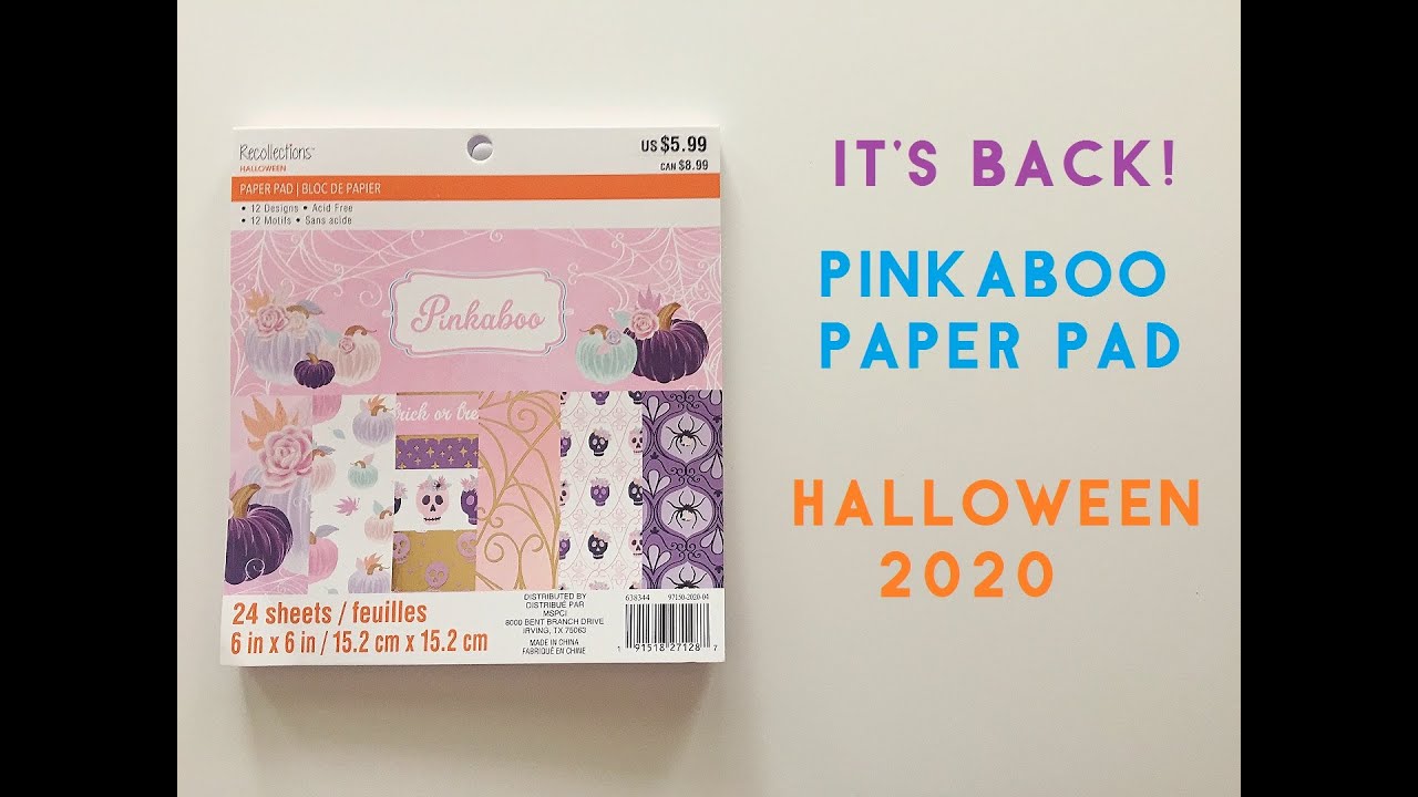 PINKABOO HALLOWEEN paper pad | IT'S BACK!!! HALLOWEEN 2020