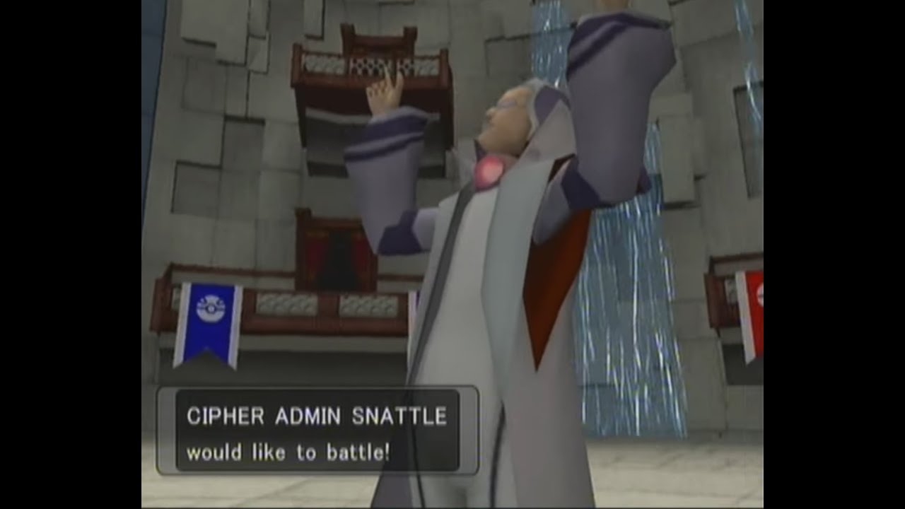 Pokémon XD: Gale of Darkness - Cipher Admin Snattle (1st battle)