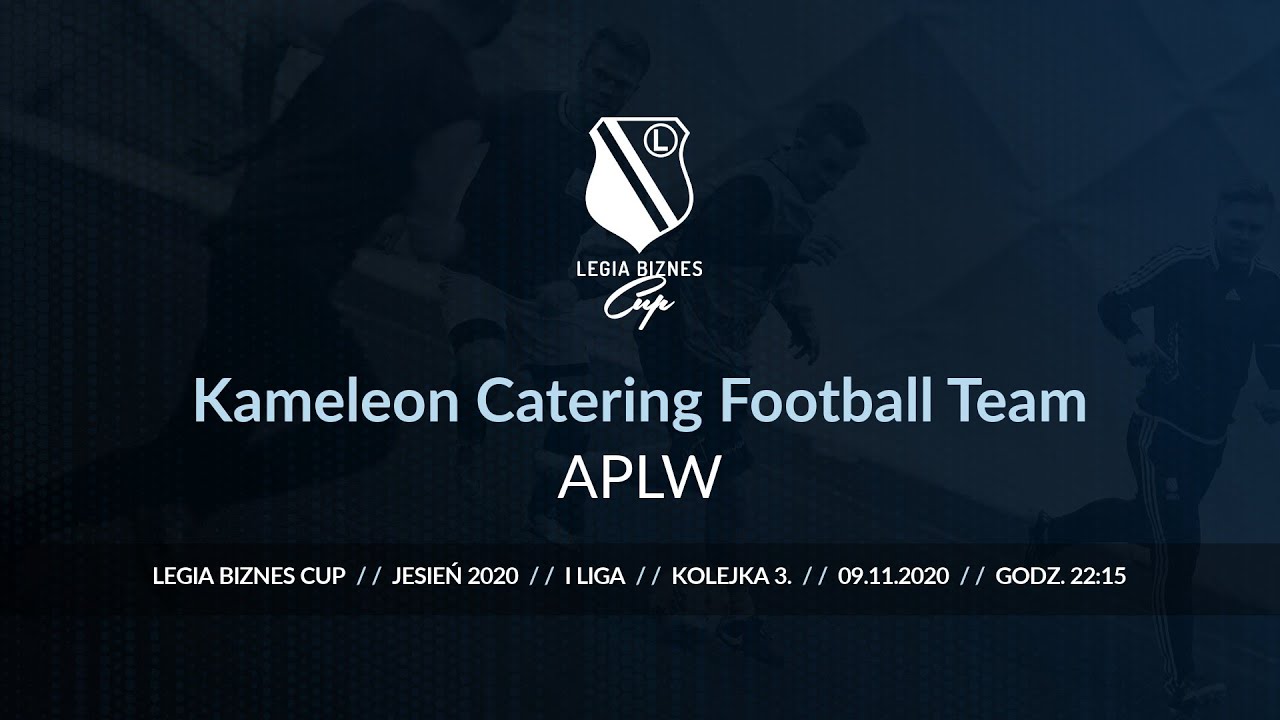 Skr&oacute;t spotkania Kameleon Catering Football Team - APLW ( Legia Biznes Cup Jesień 2020 )