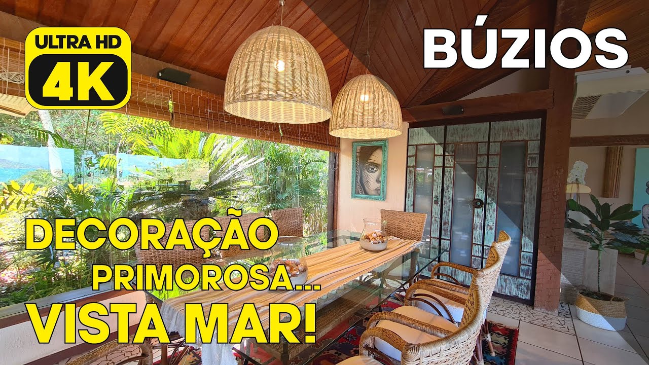 MANSÃO VISTA MAR! DECORAÇÃO APAIXONANTE PENSADA EM CADA DETALHE! CONDOMÍNIO LUXO EM BÚZIOS!