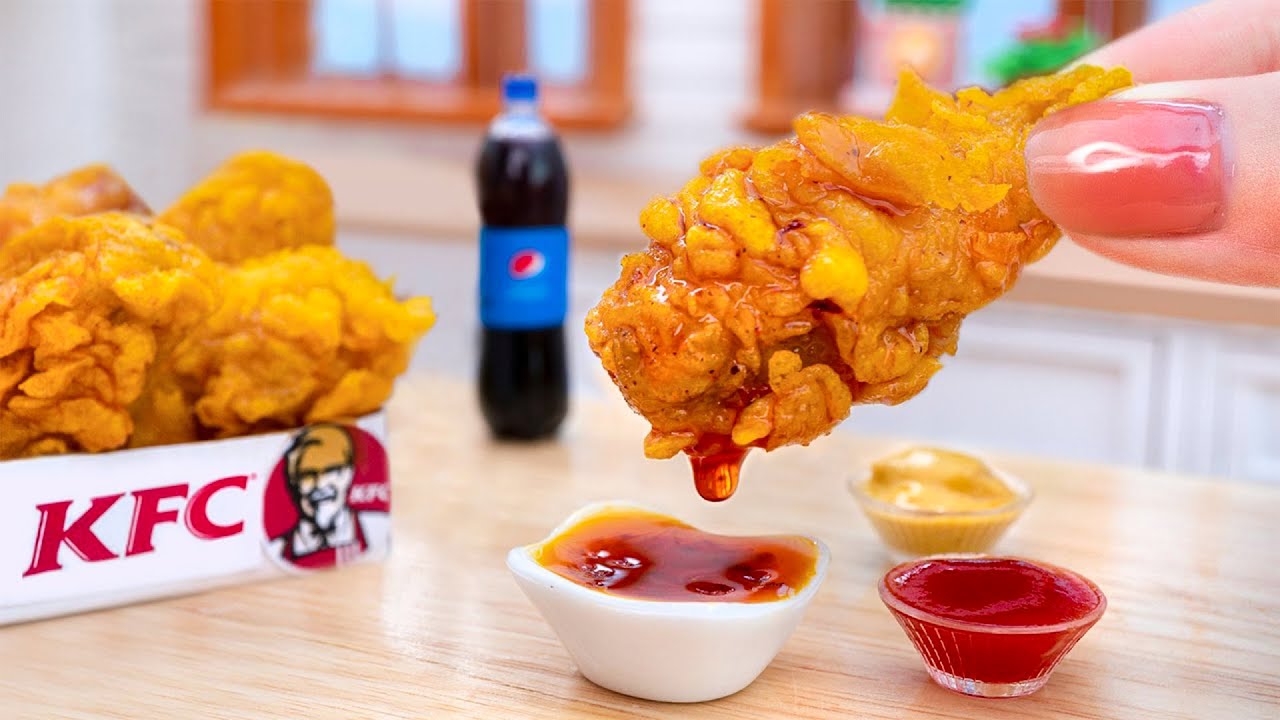 ASMR Cooking: Satisfying Miniature Crispy KFC Fried Chicken - Best Fast Food Recipe by Mini Yummy