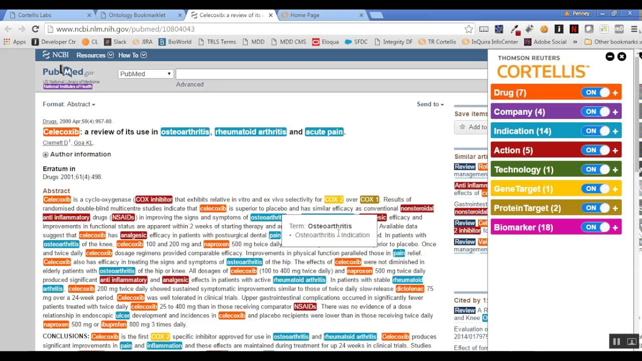 Ontologies Bookmarklet