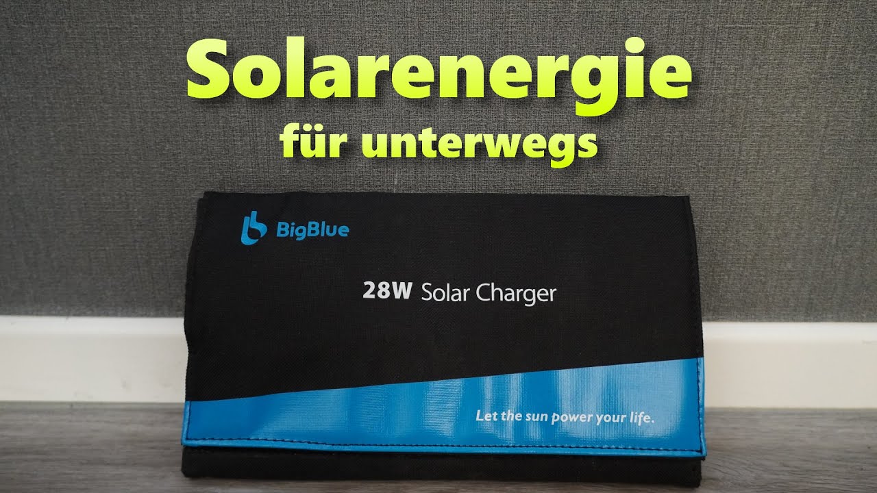 BigBlue 28W Solartasche vorgestellt