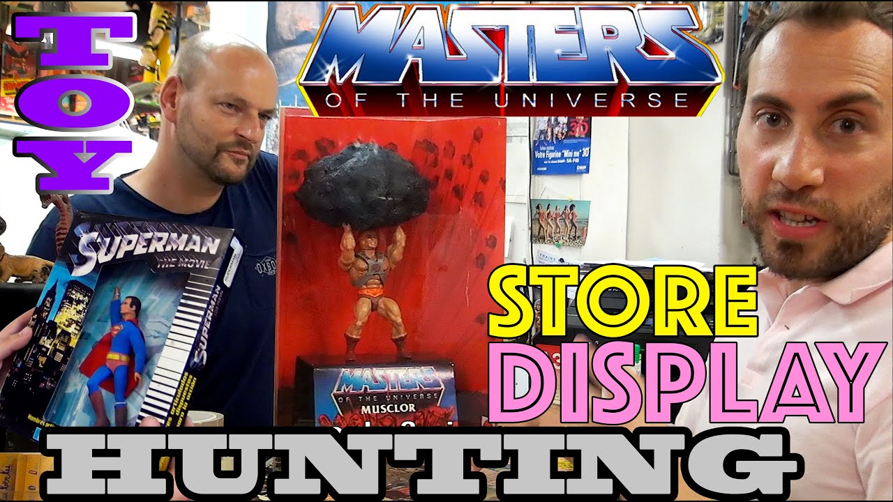 VINTAGE TOYS LULU BERLU MOTU MASTERS OF THE UNIVERSE STORE DISPLAY MOTUC SAINT SEIYA JUGUETE ANTIGUO