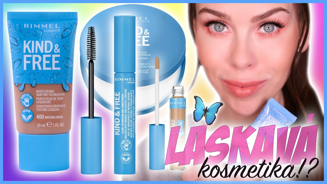 🦋 TATO ŘADA PŘEKVAPILA! 🦋 | CELODENNÍ TEST LASKAVÉ KOSMETICKÉ NOVINKY | RIMMEL KIND & FREE