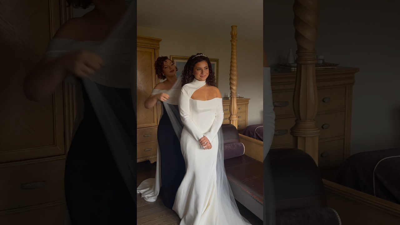 STYLING MY CURLY HAIR THE MORNING OF MY WEDDING☀️👰&zwj;♀️