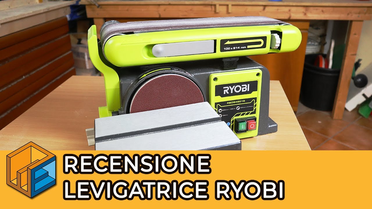Levigatrice a nastro Ryobi RBDS4601G // Recensione levigatrice da banco per fai da te