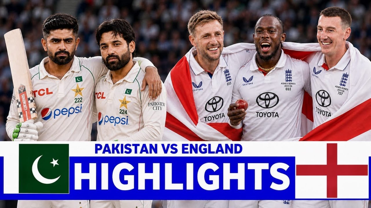 Pakistan Vs England 1st Test Match Day 3 Full Highlights 2026 | PAK VS ENG