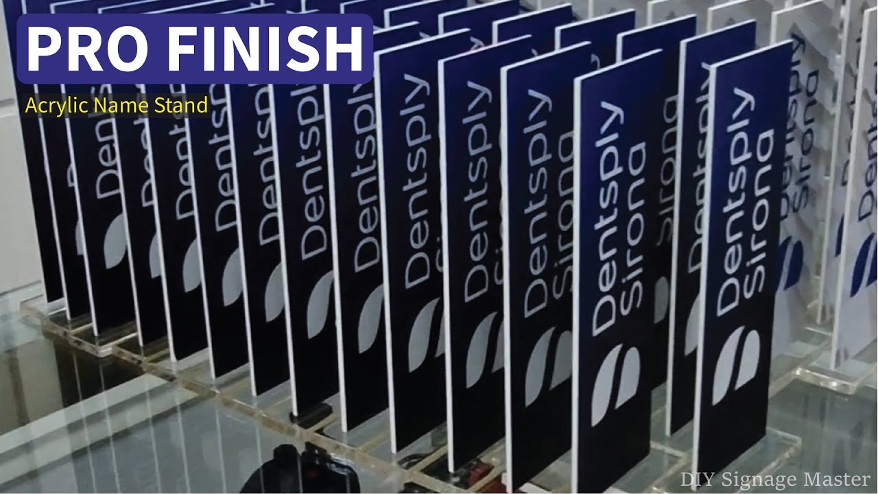 How to Make an Acrylic Name Stand | DIY Signage Step by Step