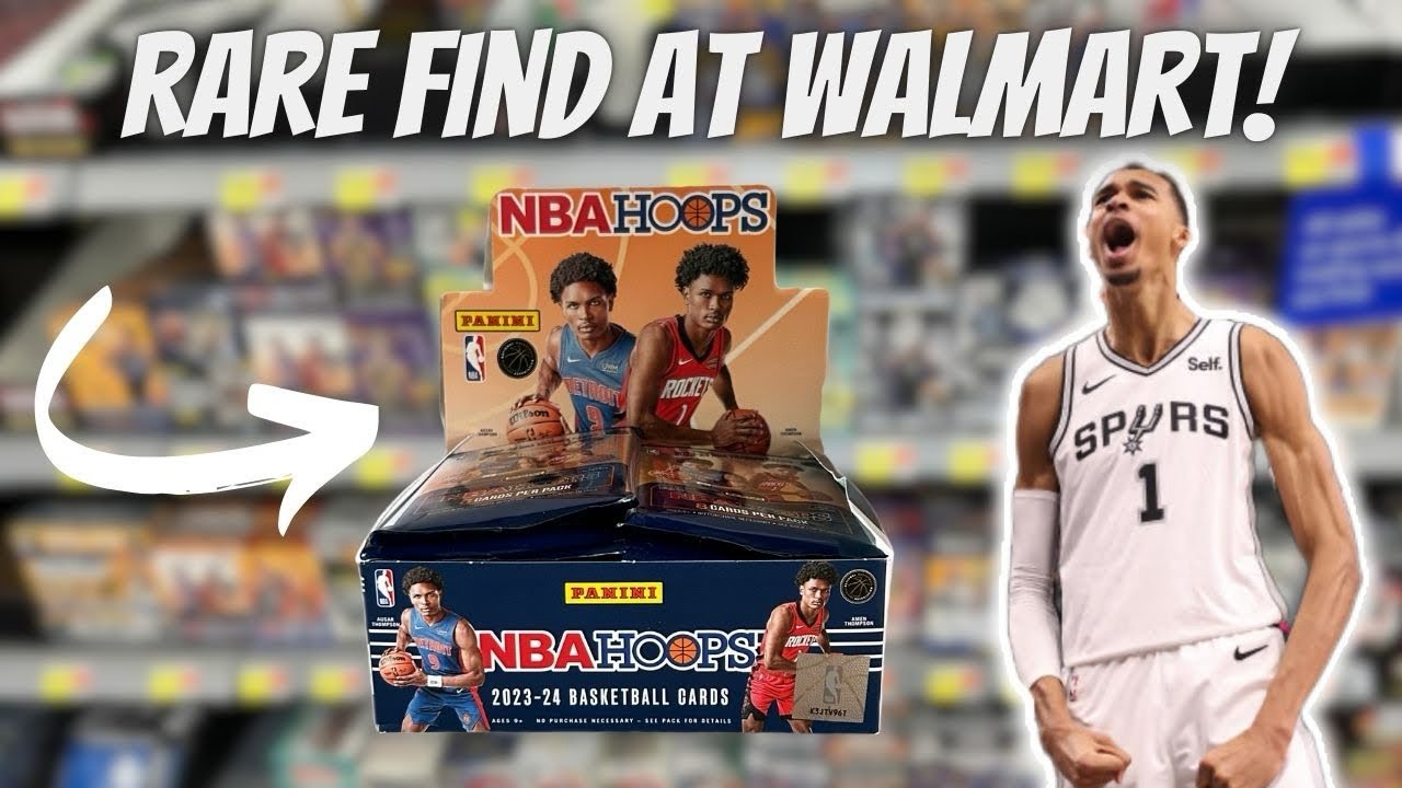 🚨NEVER EXPECTED TO FIND THESE SPORTS CARD AT WALMART!  23-24 NBA HOOPS RETAIL BOX! $3.47 A PACK! 🤯