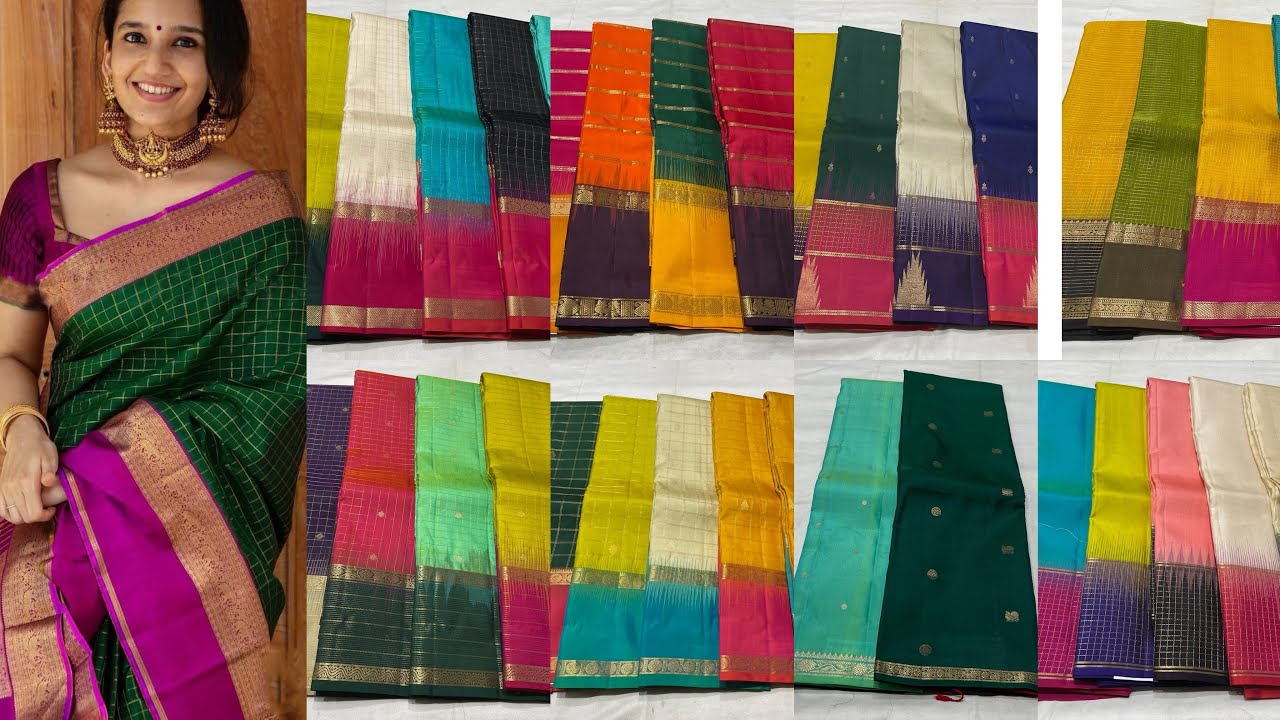 100 % pure silk saree with silk mark tag  1G ++ pure zari quality